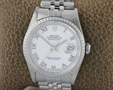Rolex Datejust 36mm Stahl Automatik Saphirglas Ref. 16220
