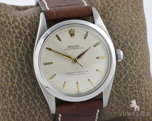 Preview: Rolex Oyster Perpetual 36mm Stahl Vintage Referenz 5504