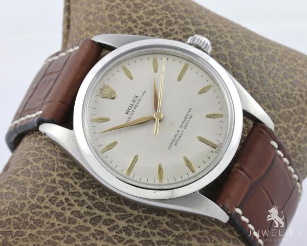 Preview: Rolex Oyster Perpetual 36mm Stahl Vintage Referenz 5504