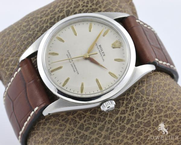 Preview: Rolex Oyster Perpetual 36mm Stahl Vintage Referenz 5504