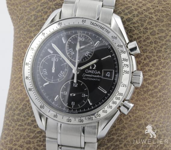Omega Speedmaster Date Automatic Saphirglas Edelstahl Herrenuhr Ref. 3513.50