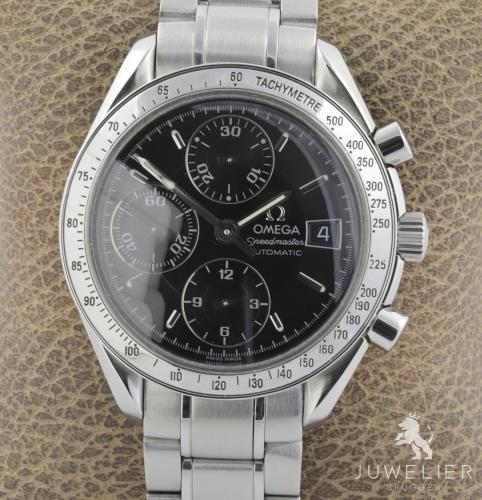 Preview: Omega Speedmaster Date Automatic Saphirglas Edelstahl Herrenuhr Ref. 3513.50