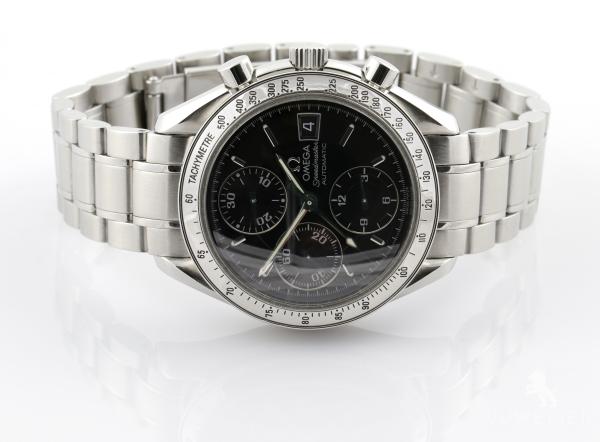 Omega Speedmaster Date Automatic Saphirglas Edelstahl Herrenuhr Ref. 3513.50