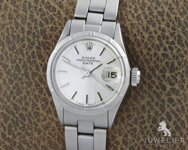 Rolex Lady Date Stahl Automatik Damenuhr Datejust Ref. 6519