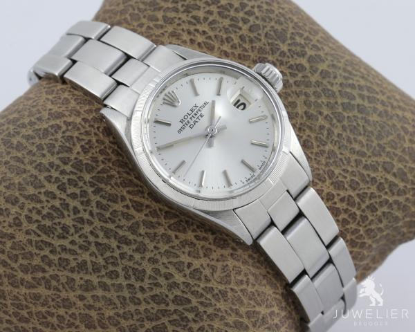 Preview: Rolex Lady Date Stahl Automatik Damenuhr Datejust Ref. 6519
