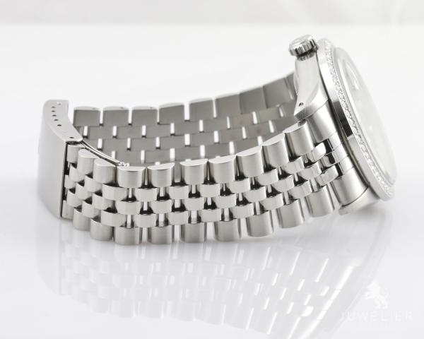 Rolex Datejust 36mm Stahl Automatik Diamantenbesatz Ref. 16234 Box & Papiere