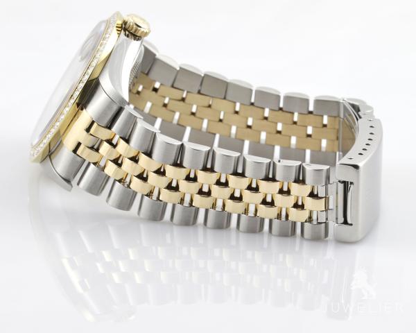 Rolex Datejust 36mm Bicolor Automatik Diamantenbesatz Ref. 16233 Box & Papiere