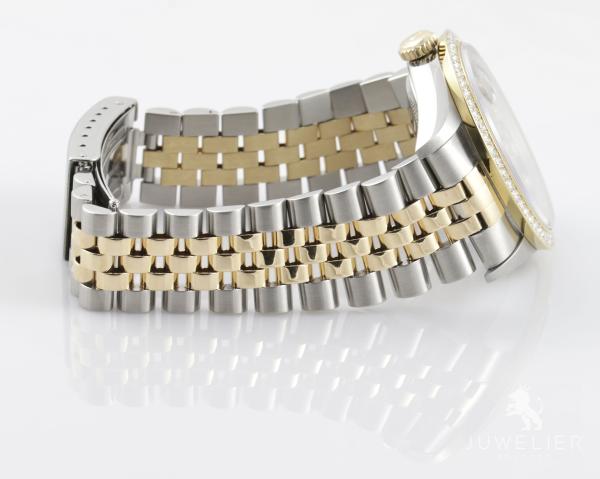 Rolex Datejust 36mm Bicolor Automatik Diamantenbesatz Ref. 16233 Box & Papiere