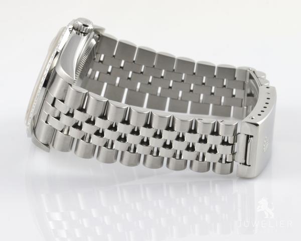 Rolex Datejust 36mm Stahl Automatik Diamantenbesatz Ref. 16234 Box & Papiere