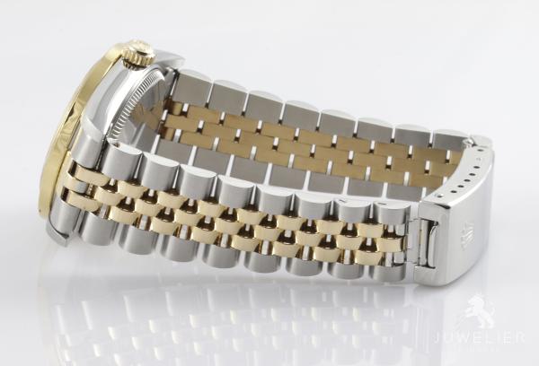 Rolex Datejust 31mm Medium Bicolor Diamanten Box & Papiere Ref. 68273