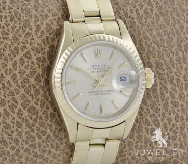 Preview: Rolex Lady-Datejust 26mm 750 Gold Automatik Damenuhr Ref. 69178