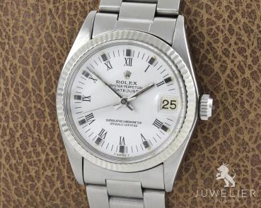 Rolex Datejust 31mm Medium Stahl / Weissgold Automatik Damenuhr Ref. 6827