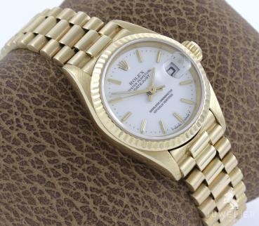 Preview: Rolex Lady-Datejust 26mm 750 Gold Automatik Damenuhr Ref. 69178