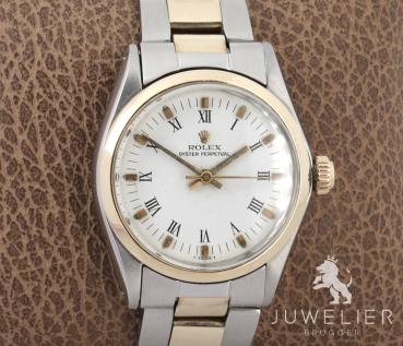 Rolex Oyster Perpetual 31mm Medium Bicolor Automatik Damenuhr Ref. 6551