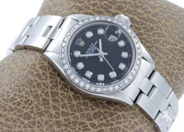 Rolex Lady Date 26mm Stahl Automatik Diamanten Ref. 6917 Box & Papiere