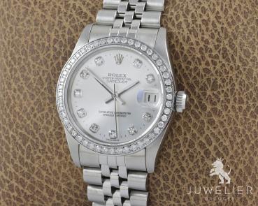 Rolex Datejust 31mm Medium Diamanten Ref. 68274 Damenuhr Box & Papiere