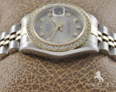 Rolex Lady Datejust 26mm Bicolor Automatik Diamanten Damenuhr Box&Papiere Ref. 69173