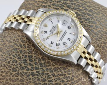 Rolex Lady-Datejust Bicolor 26mm Automatik Diamantenbesatz Damenuhr Ref. 69173 Box & Papiere