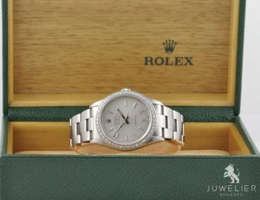 Preview: Rolex Air-King 34mm Stahl Automatik Diamanten Ref. 14000
