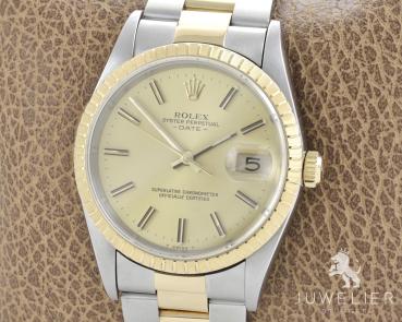 Rolex Oyster Perpetual Date 34mm Stahl / Gold Automatik Ref. 15223