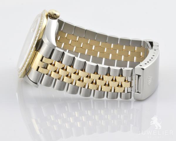 Rolex Datejust 36mm Bicolor Automatik Diamantenbesatz Ref. 16233 Box & Papiere