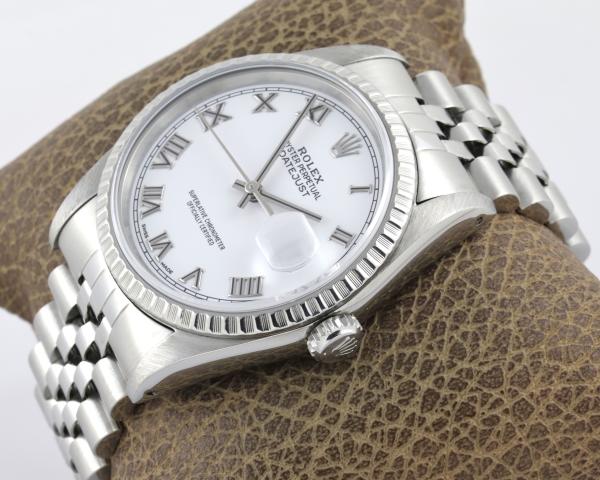 Rolex Datejust 36mm Stahl Automatik Saphirglas Ref. 16220