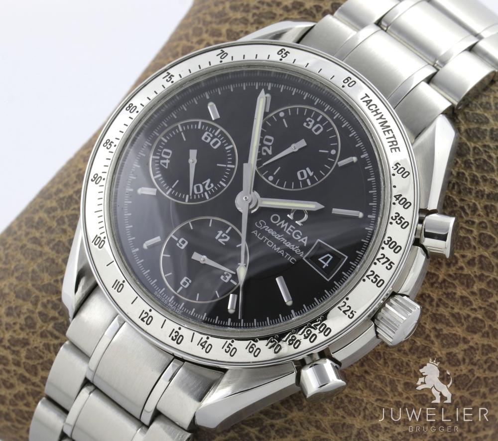 Omega Speedmaster Date Automatic Saphirglas Edelstahl Herrenuhr Ref. 3513.50