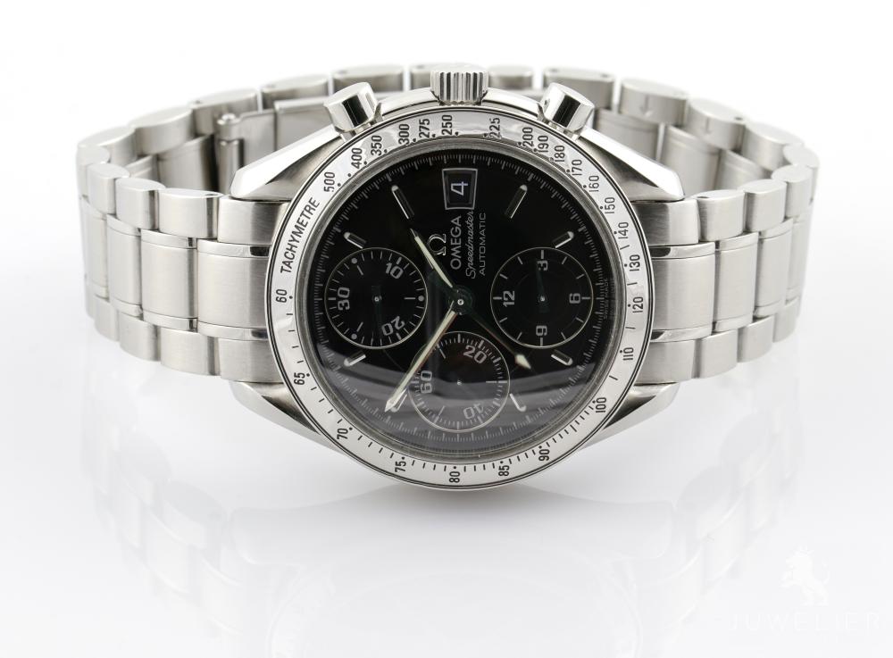Omega Speedmaster Date Automatic Saphirglas Edelstahl Herrenuhr Ref. 3513.50