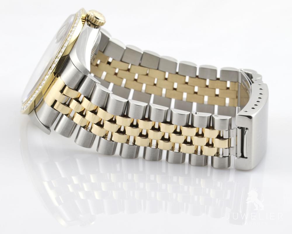 Rolex Datejust 36mm Bicolor Automatik Diamantenbesatz Ref. 16233 Box & Papiere