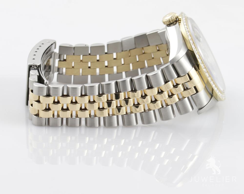 Rolex Datejust 36mm Bicolor Automatik Diamantenbesatz Ref. 16233 Box & Papiere