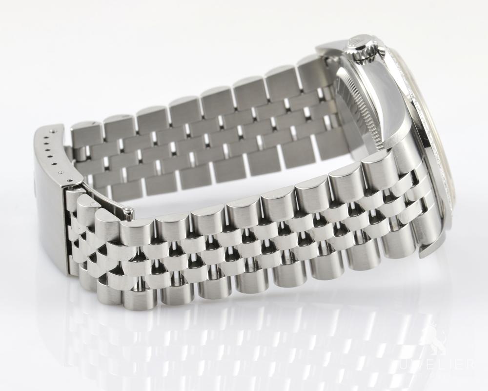 Rolex Datejust 36mm Stahl Automatik Diamantenbesatz Ref. 16234 Box & Papiere