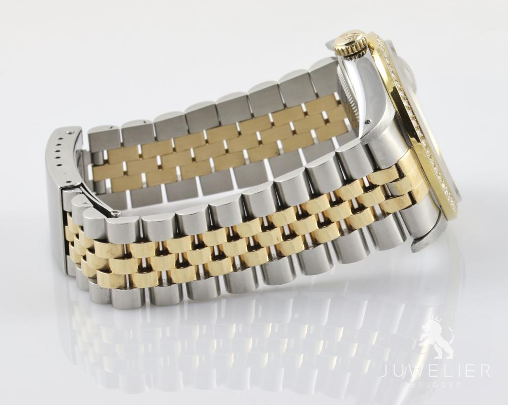 Rolex Datejust 36mm Bicolor Automatik Diamantenbesatz Ref. 16233 Box & Papiere