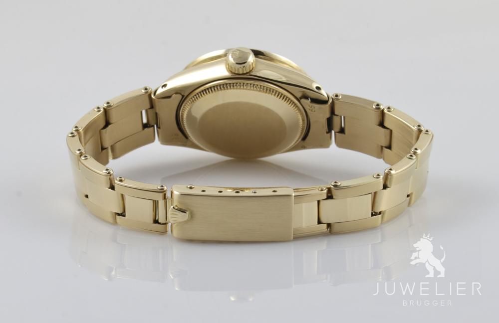 Rolex Lady-Datejust 26mm 750 Gold Automatik Diamantenbesatz Damenuhr Ref. 6917