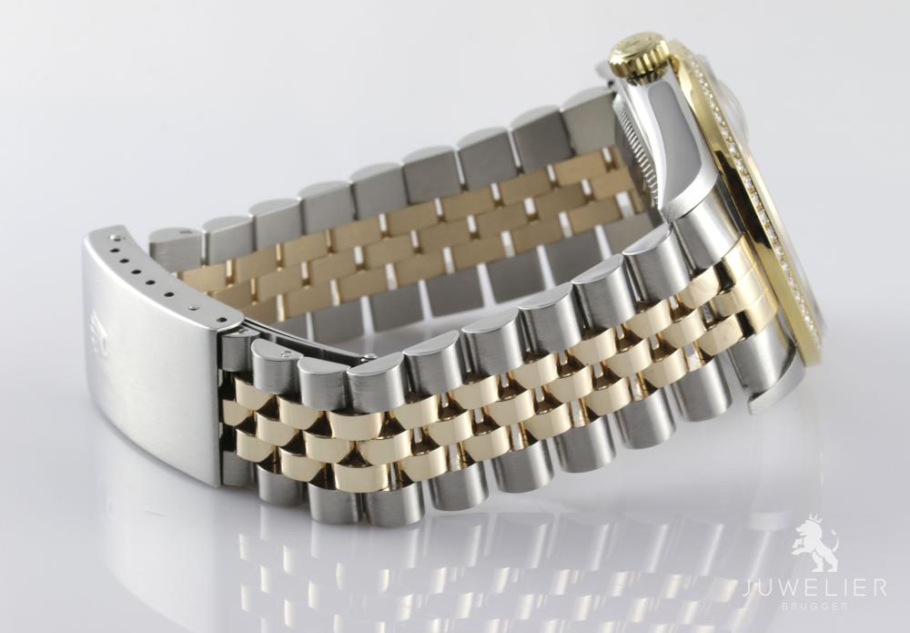 Rolex Datejust 36mm Bicolor Automatik Diamantenbesatz Ref. 16233 Box & Papiere