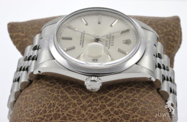 Rolex Datejust 36mm Stahl Automatik Herrenuhr Ref. 16000