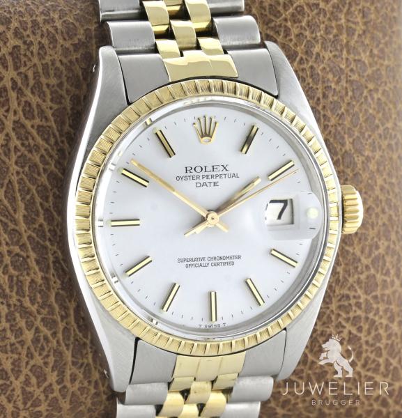 Rolex Date 34mm Stahl / Gold Automatik Bicolor