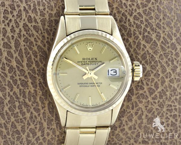 Rolex Lady Datejust Gold Automatik Ref. 6517 Damenuhr