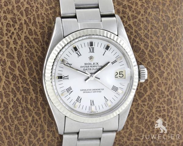 Rolex Datejust 31mm Medium Stahl / Weissgold Automatik Damenuhr Ref. 6827
