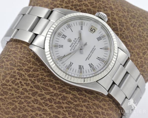 Rolex Datejust 31mm Medium Stahl / Weissgold Automatik Damenuhr Ref. 6827