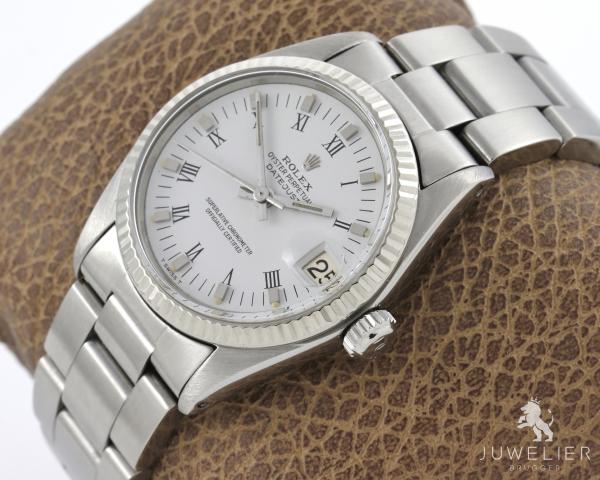 Rolex Datejust 31mm Medium Stahl / Weissgold Automatik Damenuhr Ref. 6827
