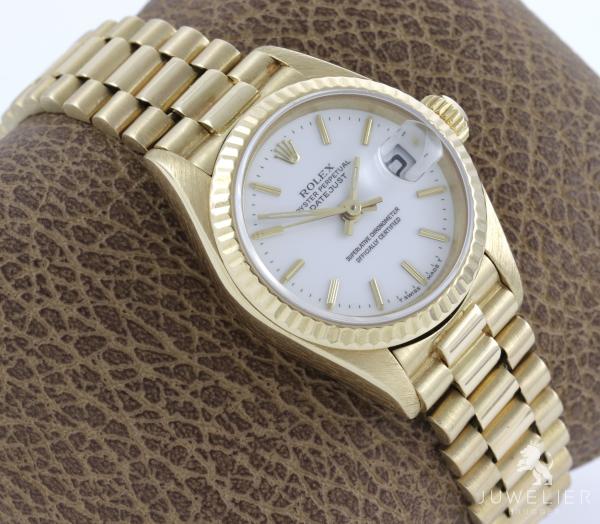 Rolex Lady-Datejust 26mm 750 Gold Automatik Damenuhr Ref. 69178