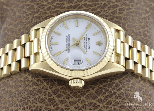 Rolex Lady-Datejust 26mm 750 Gold Automatik Damenuhr Ref. 69178