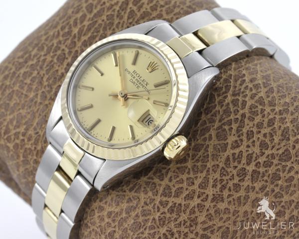 Rolex Lady Date 26mm Stahl / Gold Automatik Ref. 6917 Damenuhr