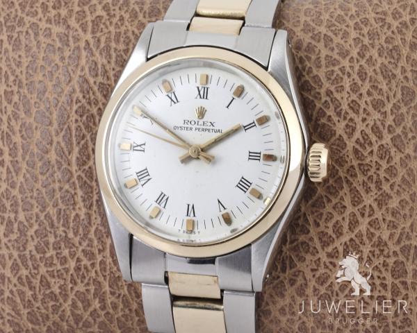 Rolex Oyster Perpetual 31mm Medium Bicolor Automatik Damenuhr Ref. 6551