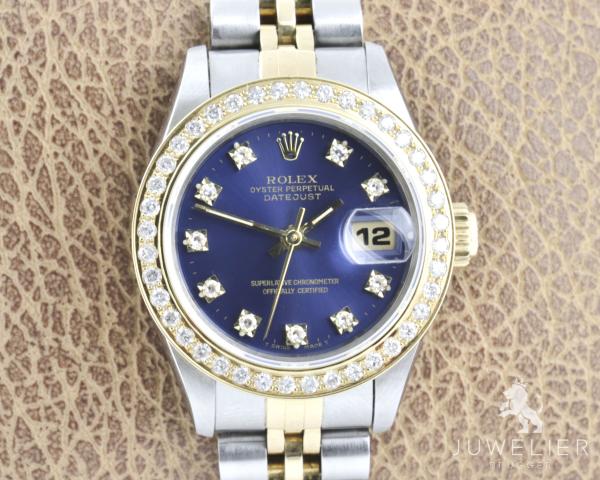 Rolex Lady Datejust 26mm Bicolor Automatik Diamanten Box&Papiere Ref. 69173 Damenuhr
