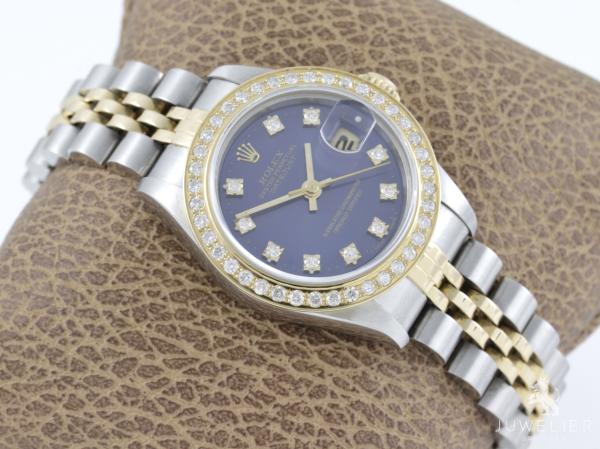 Rolex Lady Datejust 26mm Bicolor Automatik Diamanten Box&Papiere Ref. 69173 Damenuhr