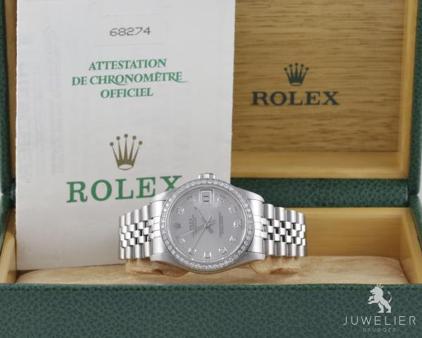 Rolex Datejust 31mm Medium Diamanten Ref. 68274 Damenuhr Box & Papiere