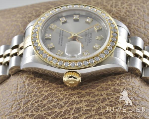 Rolex Lady Datejust 26mm Bicolor Automatik Diamanten Damenuhr Box&Papiere Ref. 69173