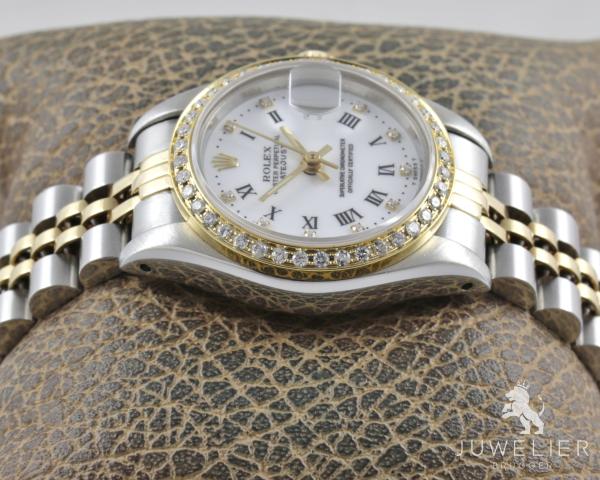 Rolex Lady-Datejust Bicolor 26mm Automatik Diamantenbesatz Damenuhr Ref. 69173 Box & Papiere
