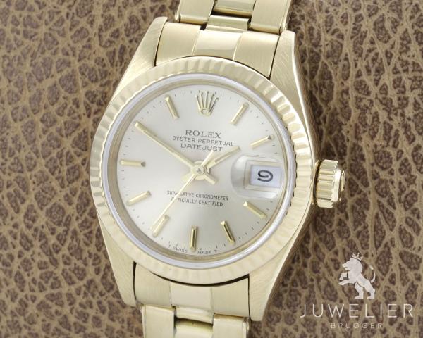 Rolex Lady-Datejust 26mm 750 Gold Automatik Damenuhr Ref. 69178